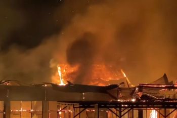 Sejumlah ruangan di RSUD Puri Husada Tembilahan terbakar