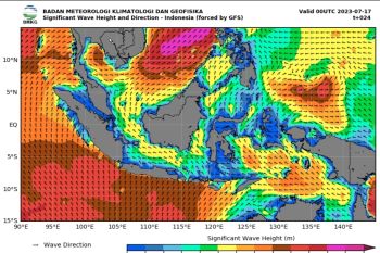 BMKG ingatkan masyarakat pesisir waspadai gelombang tinggi hingga enam meter