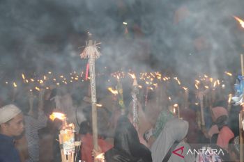 Ribuan peserta pawai obor peringati Tahun Baru Islam di Banjarmasin