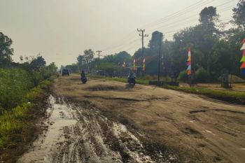 Perbaikan 14 ruas jalan di Lampung selesai akhir tahun