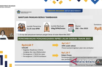 Pemerintah tambah anggaran bantuan beras Rp8 triliun