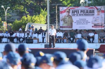 Ribuan pelajar se-Kota Makassar dibekali wawasan kebangsaan cegah kejahatan