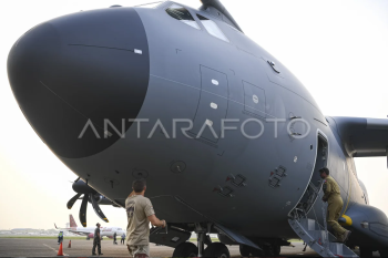 Kedatangan pesawat angkut A400M Angkatan Udara Prancis