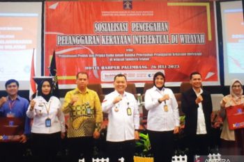 Kemenkumham Sumsel  lakukan upaya cegah pelanggaran kekayaan intelektual
