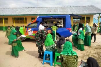 Satgas Yonif 125/Simbisa tumbuhkan minat baca anak Papua Selatan