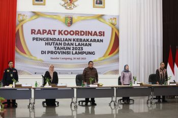 Sekretaris Komisi II DPRD Lampung ikut rakor pengendalian kebakaran
