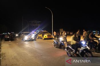 Antisipasi tindak kejahatan, polisi Inhu patroli malam di Rengat