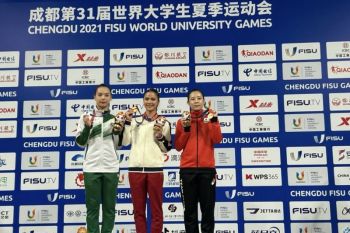 Atlet wushu Nandhira raih emas kedua di FISU WUG