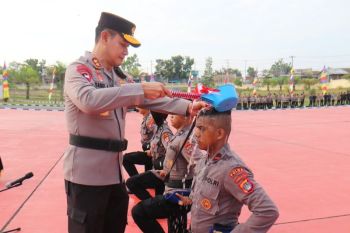 Penyambutan Bintara dan Tamtama Remaja lulusan Diktuk 1 2023 di Polda Kaltara
