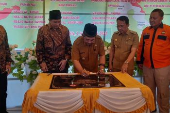 Warga Kota Palu mulai manfaatkan Masjid bantuan warga Yogyakarta