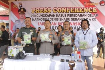 Polres Bengkalis gagalkan penyelundupan 4 kg sabu-sabu dari Pekanbaru