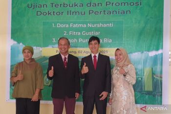 Unsri Palembang meluluskan doktor pertanian milenial