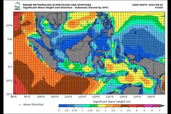 BMKG imbau warga waspadai gelombang tinggi hingga empat meter di beberapa perairan