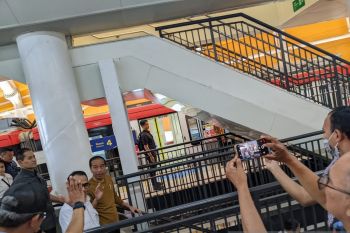 Presiden Jokowi jajal lagi kereta LRT Jabodebek
