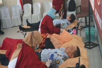 Lapas Pekalongan selenggarakan donor darah sambut  HUT Kemenkumham