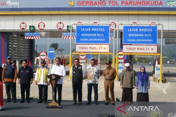 Presiden Jokowi resmikan Tol Bocimi Seksi II