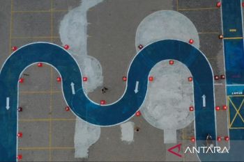 Ujian praktik SIM C di Kota Surabaya tanpa zig-zag dan putaran angka 8