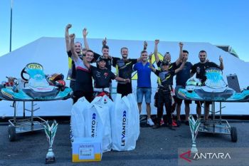 Pebalap gokart Qarrar Firhand Ali kembali naik podium di Italia