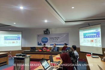 Pusat Karir Unhas membekali mahasiswa skill desain Canva
