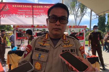 Polresta Palu turunkan sebanyak 45 personel amankan aksi cabut UU Cipta Kerja
