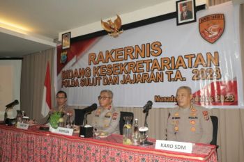 Polda Sulut gelar Rakernis samakan persepsi bidang kesekretariatan