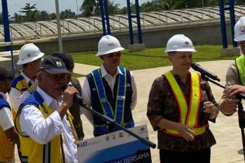 Menteri PUPR dan Dubes Australia meninjau pembangunan IPAL Palembang