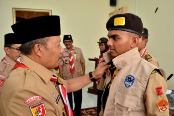 Bupati lepas kontingen Kwarcab Agam ke Raimuna Nasional XII 2023