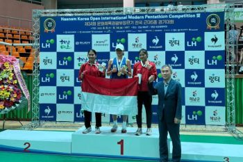 Atlet Sulsel raih emas di kejuaraan pentathlon di Korsel