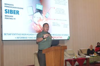 Danrem 162/WB memberikan kuliah Kebangsaan di Unram