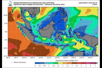BMKG: Waspadai gelombang tinggi hingga 4 meter di perairan Indonesia