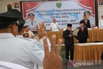 Bupati Bartim lantik 84 kepala desa hasil Pilkades Serentak 2023