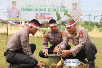 Dukung program penghijauan, Polda Kaltara laksanakan penanaman bibit pohon