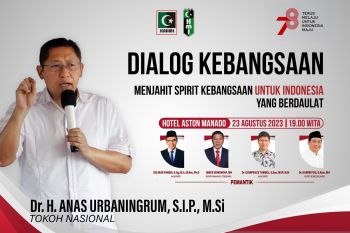 Anas Urbaningrum akan hadir Dialog Kebangsaan pemimpin daerah dan pakar politik di Manado