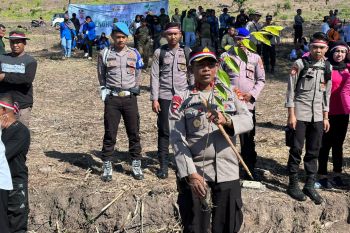 Polisi edukasi warga Dompu melakukan penghijauan