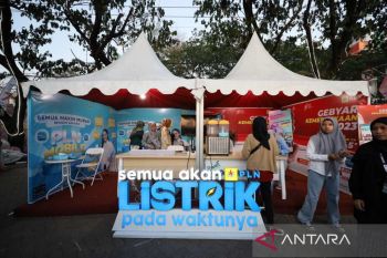 PLN kampanyekan penggunaan kendaraan listrik di F8 Makassar 2023