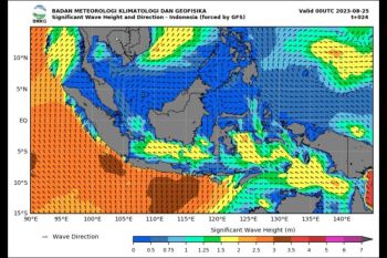 BMKG imbau masyarakat pesisir untuk waspadai gelombang tinggi hingga 4 meter