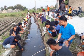 Dukung pencegahan Stunting, Pemuda di Kediri partisipasi lomba memancing