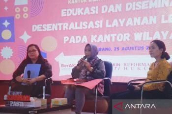 Kemenkumham diseminasi desentralisasi  layanan legalisasi di Sumsel