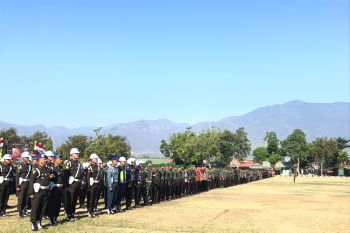 Ribuan personel gabungan TNI dan Polri siap amankan kunker Presiden Jokowi