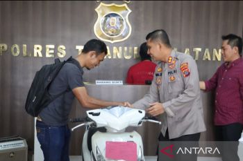 Sepeda motor kembali dari tangan pencuri, Kurnia apresiasi Kapolres Tapsel