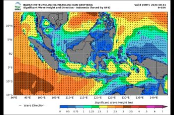 BMKG himbau masyarakat waspadai potensi gelombang tinggi hingga empat meter