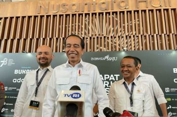 Presiden Joko widodo sebut tak ada paten soal koalisi Indonesia Maju Prabowo
