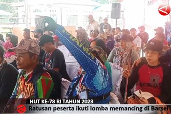 Ratusan peserta ikuti lomba memancing ikan di Barsel