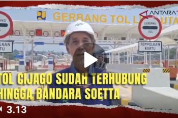 Tol Cijago telah terhubung hingga Bandara Soetta