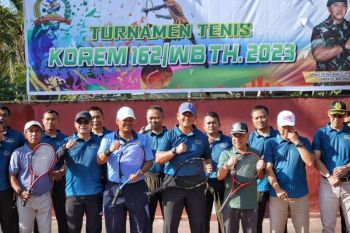 24 tim tenis lapangan ikuti Piala Danrem 162/WB