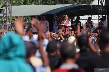 Prabowo ajak pendukung Gerindra kompak