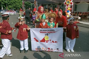 Ribuan anak PAUD se-Kota Pangkalpinang ikuti karnaval HUT RI