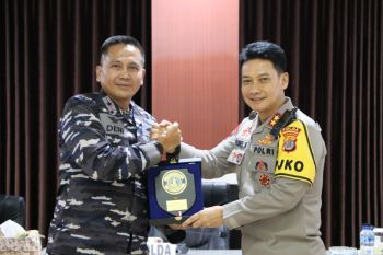 Kapolda Kaltara Menerima Kunjungan Danlantamal XIII Tarakan