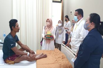 BPJS Ketenagakerjaan Palangka Raya kunjungi enam peserta kecelakaan kerja