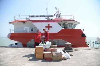 Kapal RS Laksamana Malahayati lanjutkan perjalanan ke Rembang